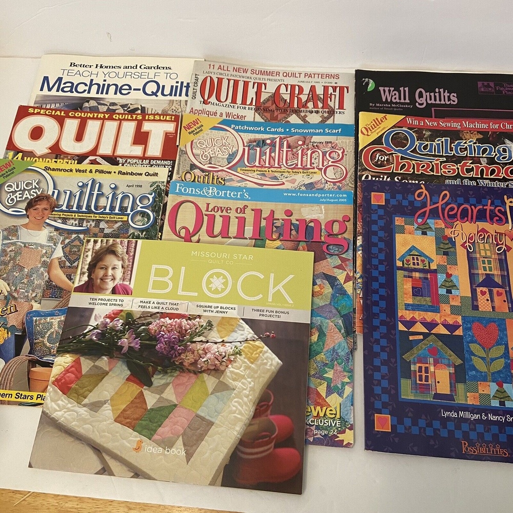 Lot of 13 Quilting Books Various Authors & Publishers